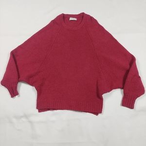3/$15🔥 URBAN OUTFITTER ROSE COLOR BATWING SWEATER SIZE SMALL